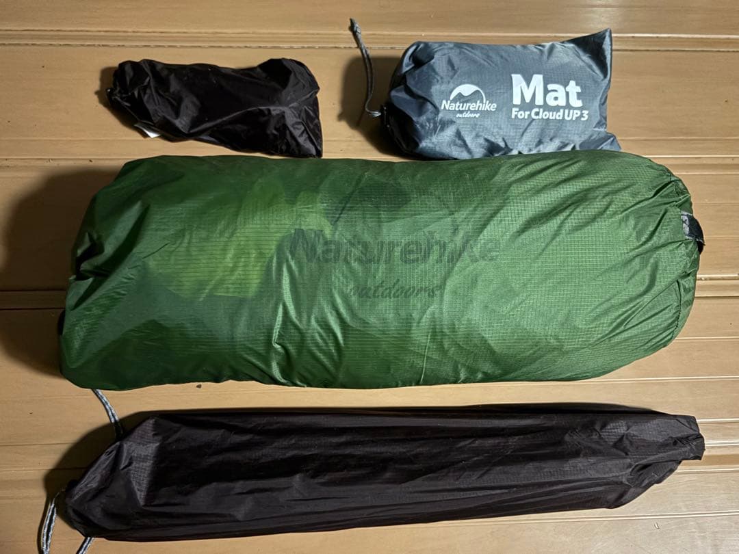 Naturehike Cloudup 3 テント 3人用 グリーン