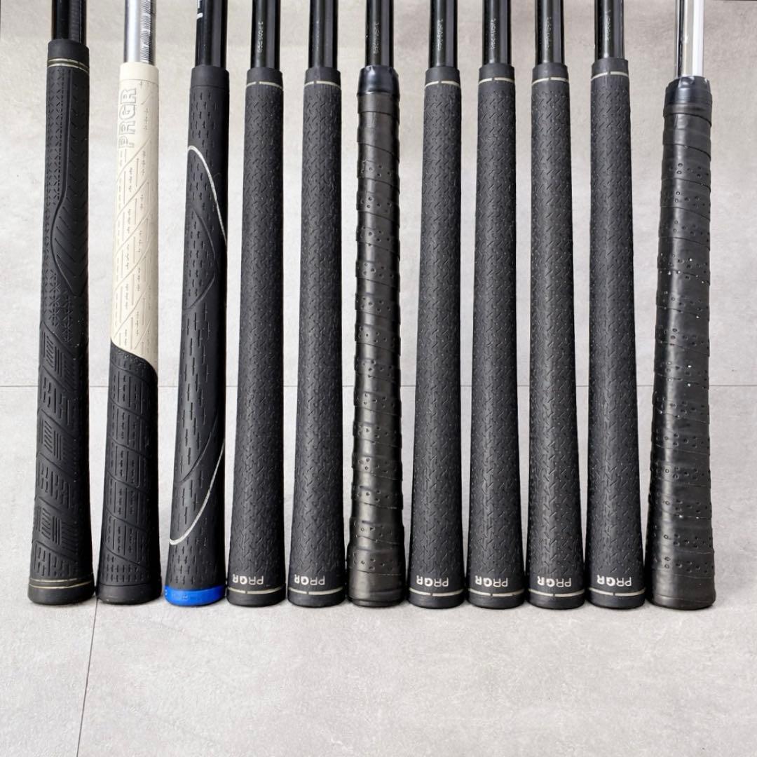 T151 PRGR ゴルフクラブ メンズ フルセット 黒 ドラム型 初心者 入門