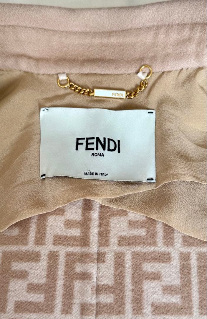 FENDI★フェンディ ミンクポケットコート36★FF柄