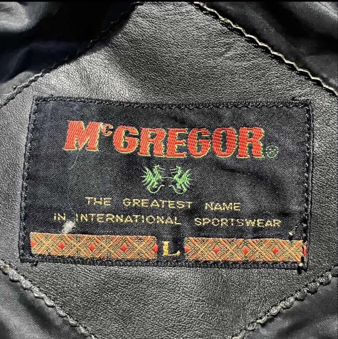 80s MCGREGOR A-2 レザージャケット　革ジャン　短丈