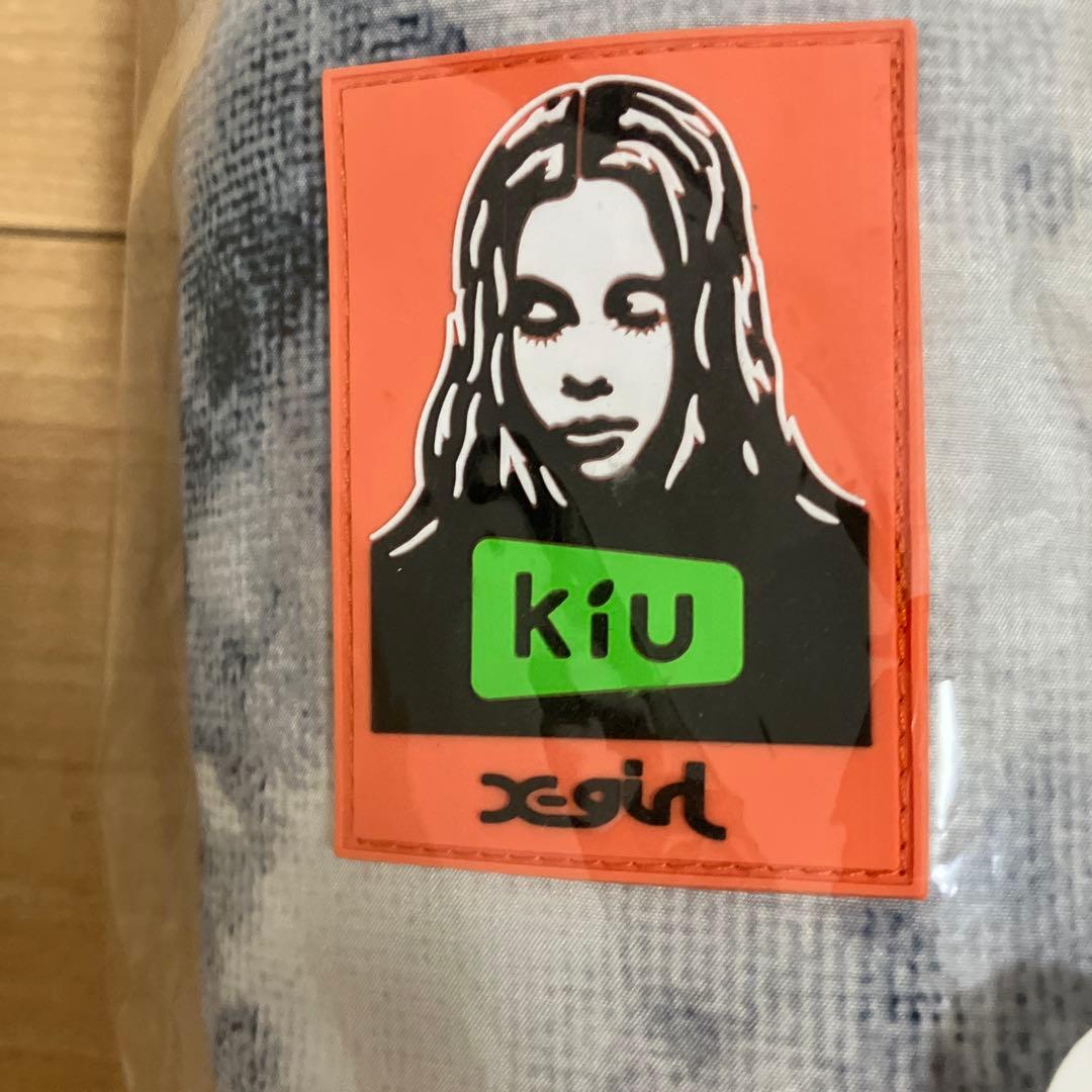 kiu x-girl レインポンチョ グレー