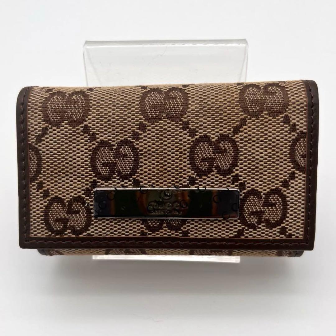 《新品》GUCCI グッチ GGモノグラム 6連 キーケース ブラウン