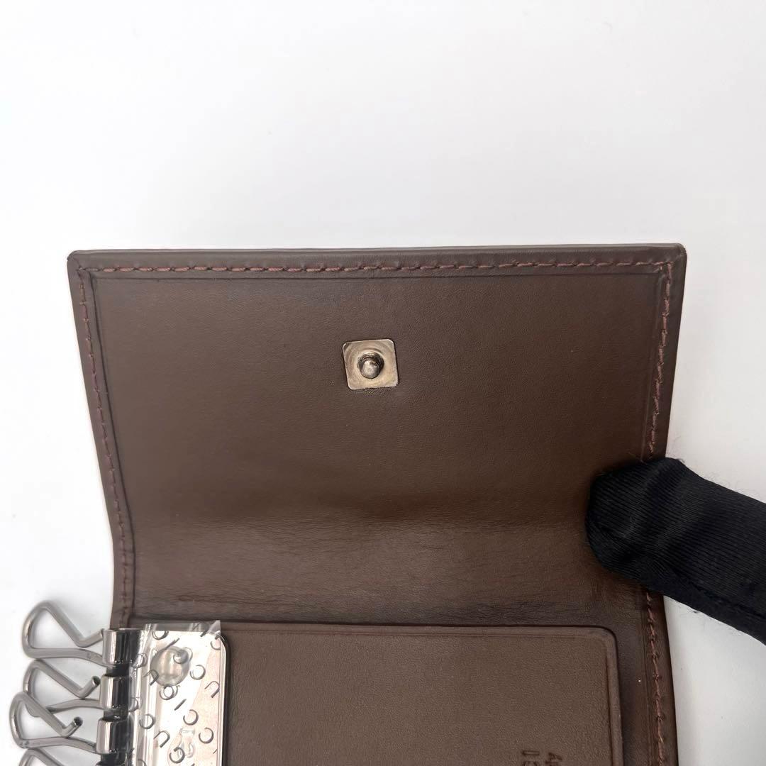 《新品》GUCCI グッチ GGモノグラム 6連 キーケース ブラウン