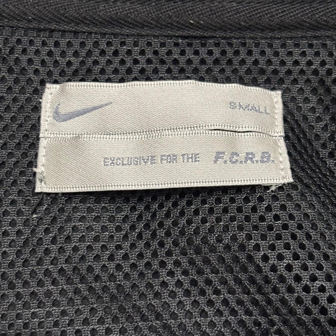 FCRB NIKE ロゴ パーカ ジャケット ダブルジップ S ブラック 黒