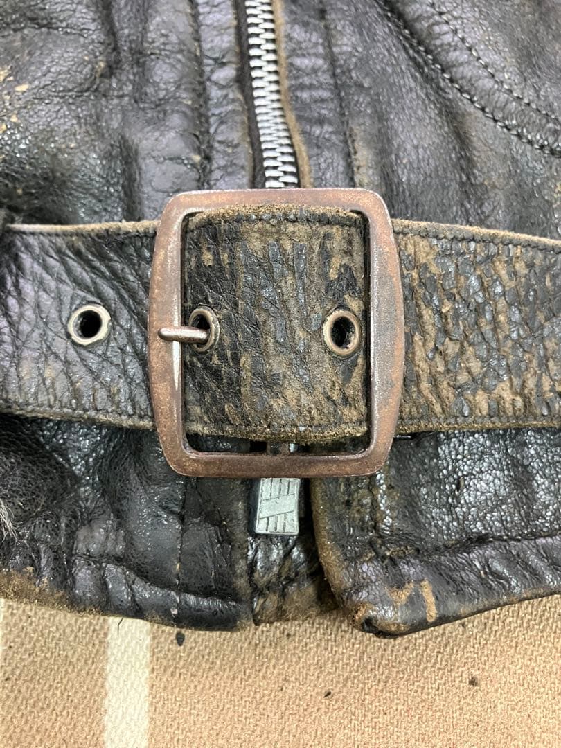 最終値下げビンテージ！50s ヘラクレス Ｄポケ ホースハイド ライダース40