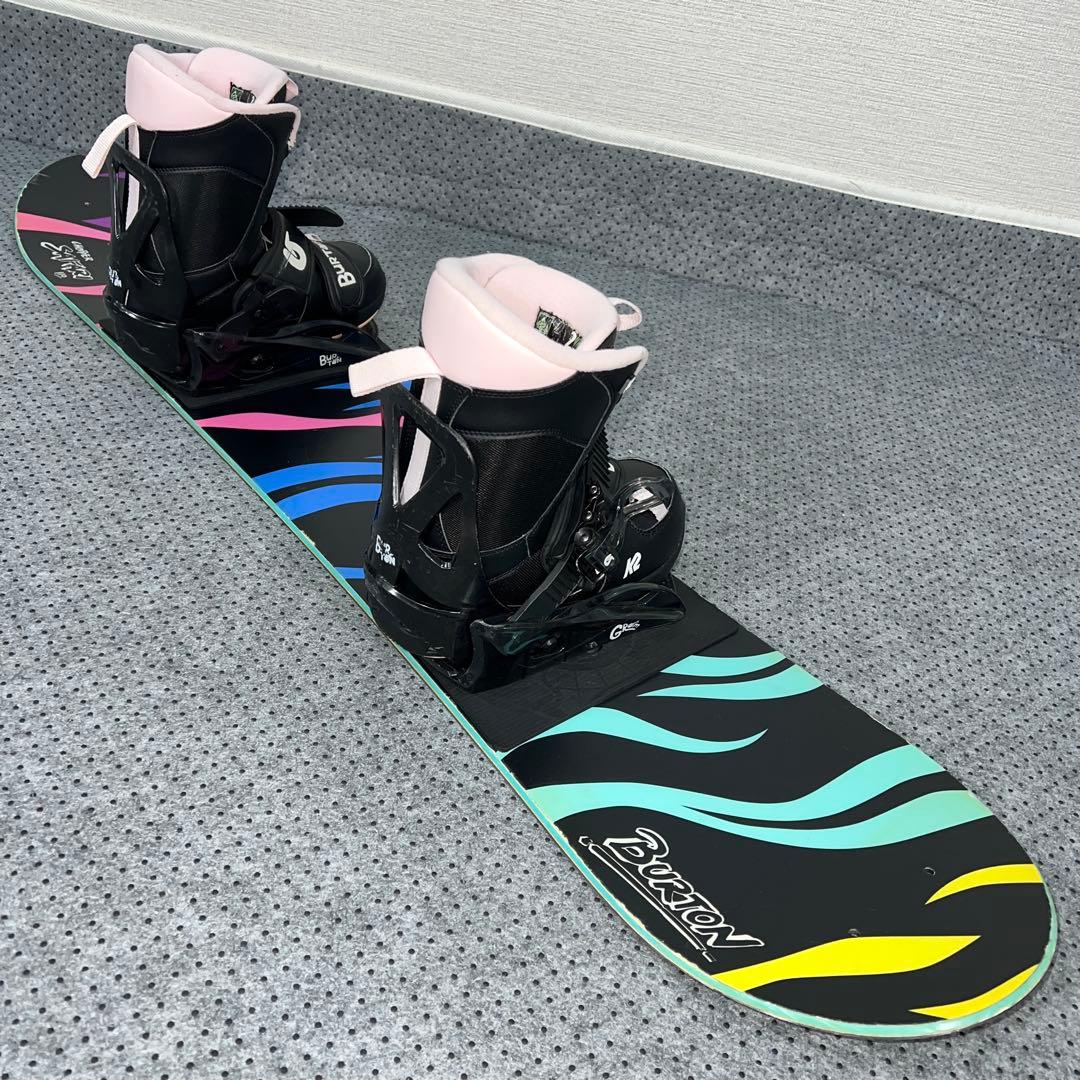 7-8回使用 キッズスノーボード BURTON 110cm×バイン×BOAブーツ