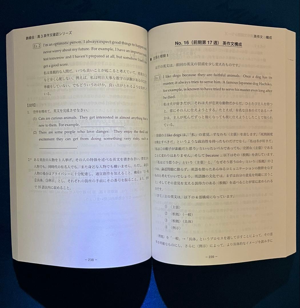 【鉄緑会】英作文 確認シリーズ