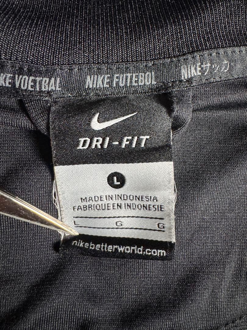 NIKE ナイキ トラックジャケット FC サッカー チームロゴ 刺繍 ブラック