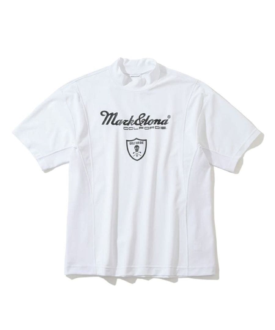 【新品未使用】マークアンドロナ　半袖　モックネックシャツ　50 XL