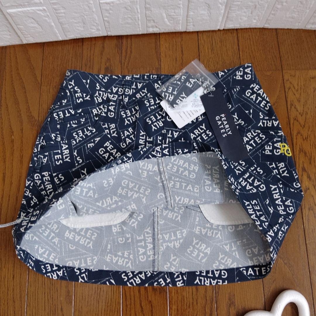PEARLY GATES GOLF　ミニスカート ロゴプリントスカート サイズS