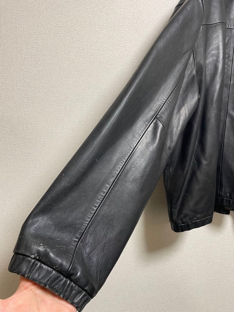 ポロ　ラルフローレン レザースイングトップ ブラック XXL