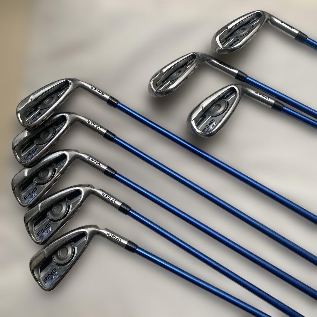 PING G アイアンセット 8本　青シャフト