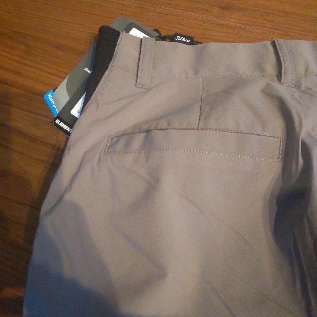 【新品】タイトリスト ゴルフ メンズ 中綿入りウィンドパンツ 撥水 М グレー