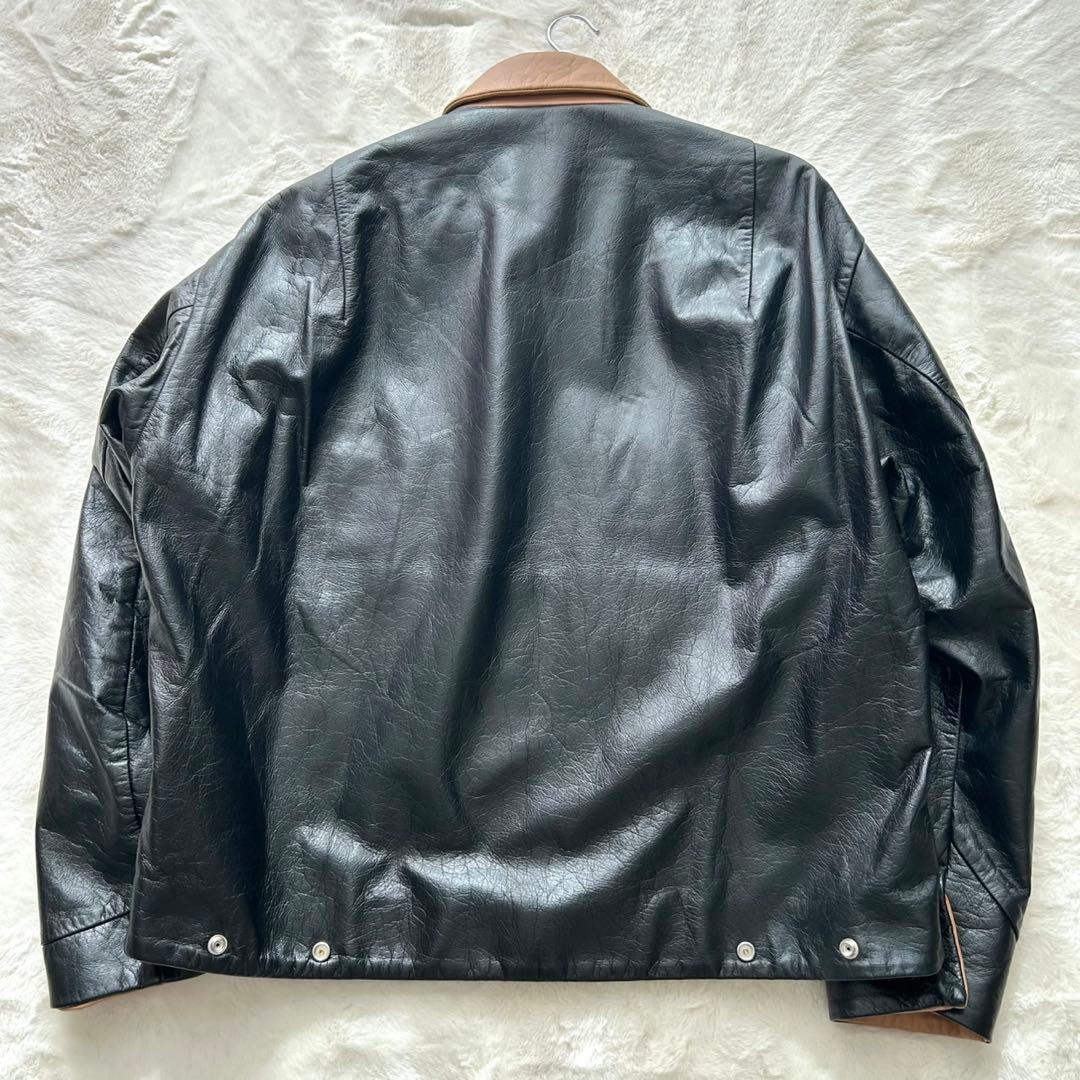 【美品】TANAKA THE COVERALL 黒 レザージャケット L 希少