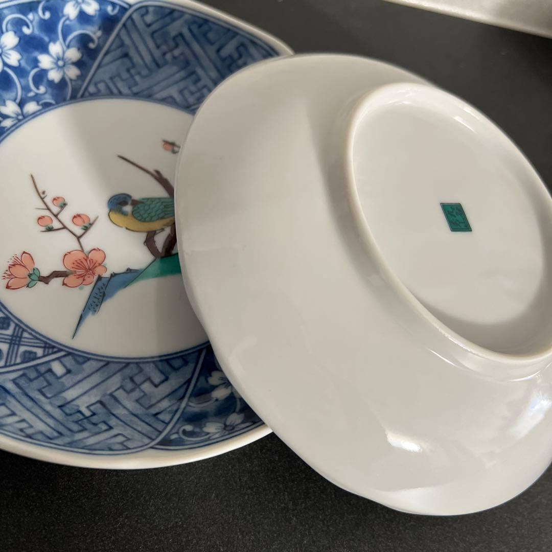 【九谷焼／絵がわり 中皿】九谷秀山／九谷五彩・祥瑞花鳥／和食器・伝統工芸