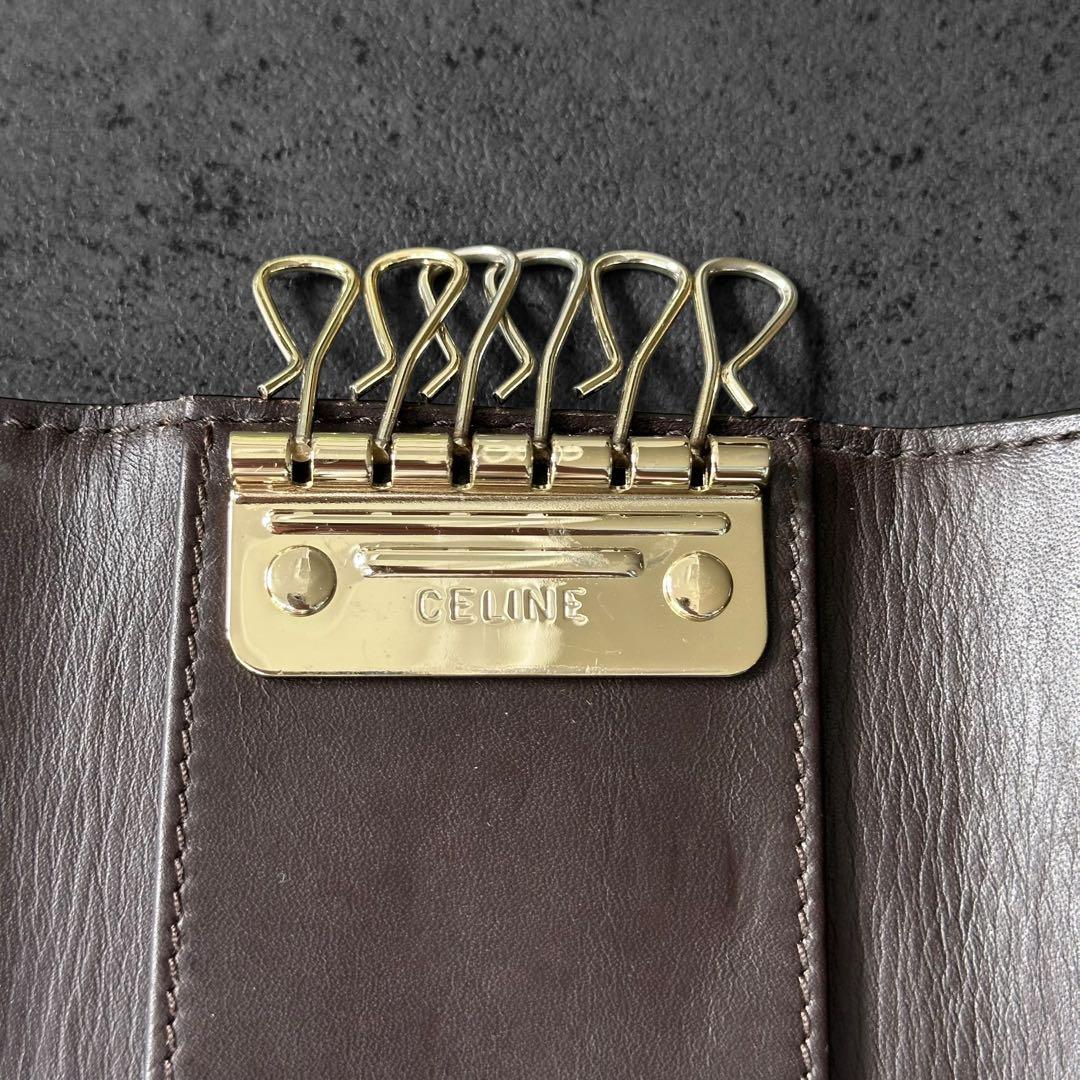 小物 CELINE Logo Macadam Key Case
