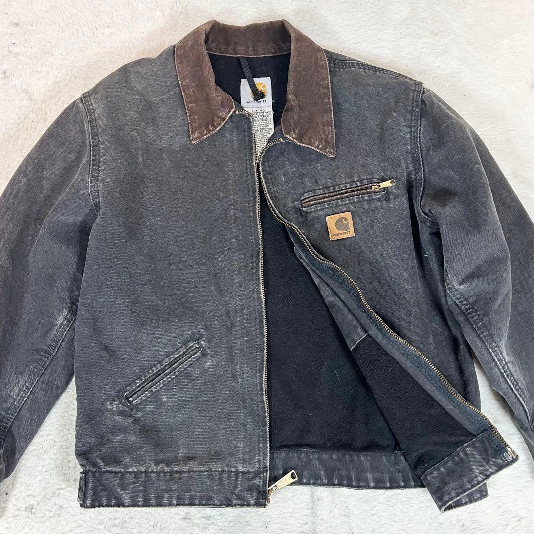 希少❗️carhartt デトロイトジャケット　ブラック　YYJ97 ヴィンテージ