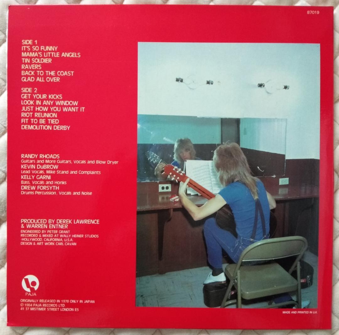 洋楽 Quiet Riot LP (1984 UK) Randy Rhoads