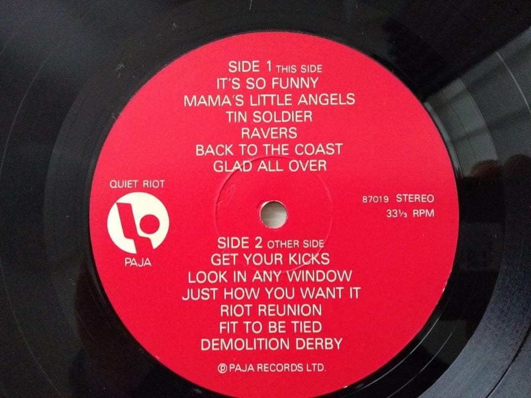 洋楽 Quiet Riot LP (1984 UK) Randy Rhoads