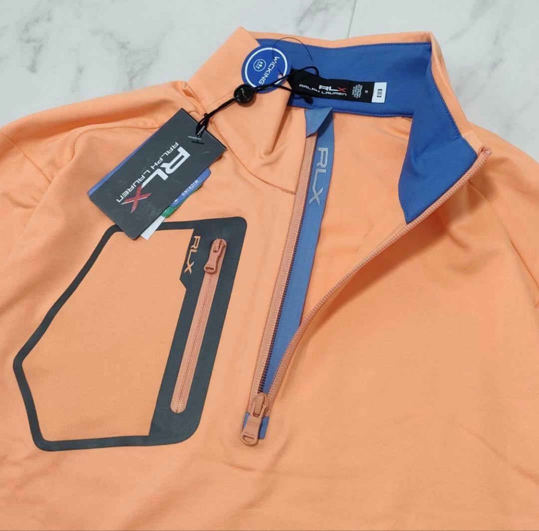 [値下げ]【未使用品】RLX ラルフローレン ハーフジップ 長袖シャツ M