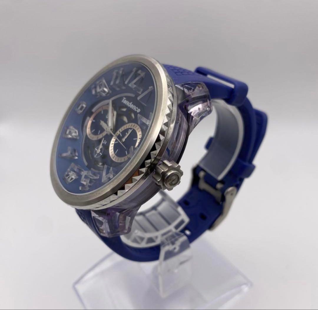 美品✨ TENDENCE フラッシュ ブルー 7色発光 テンデンス