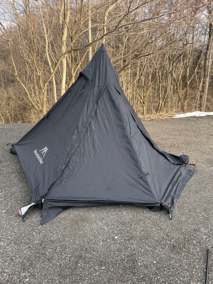 Mountainhiker ワンポールテント ツーリング　ブラック おまけ付き