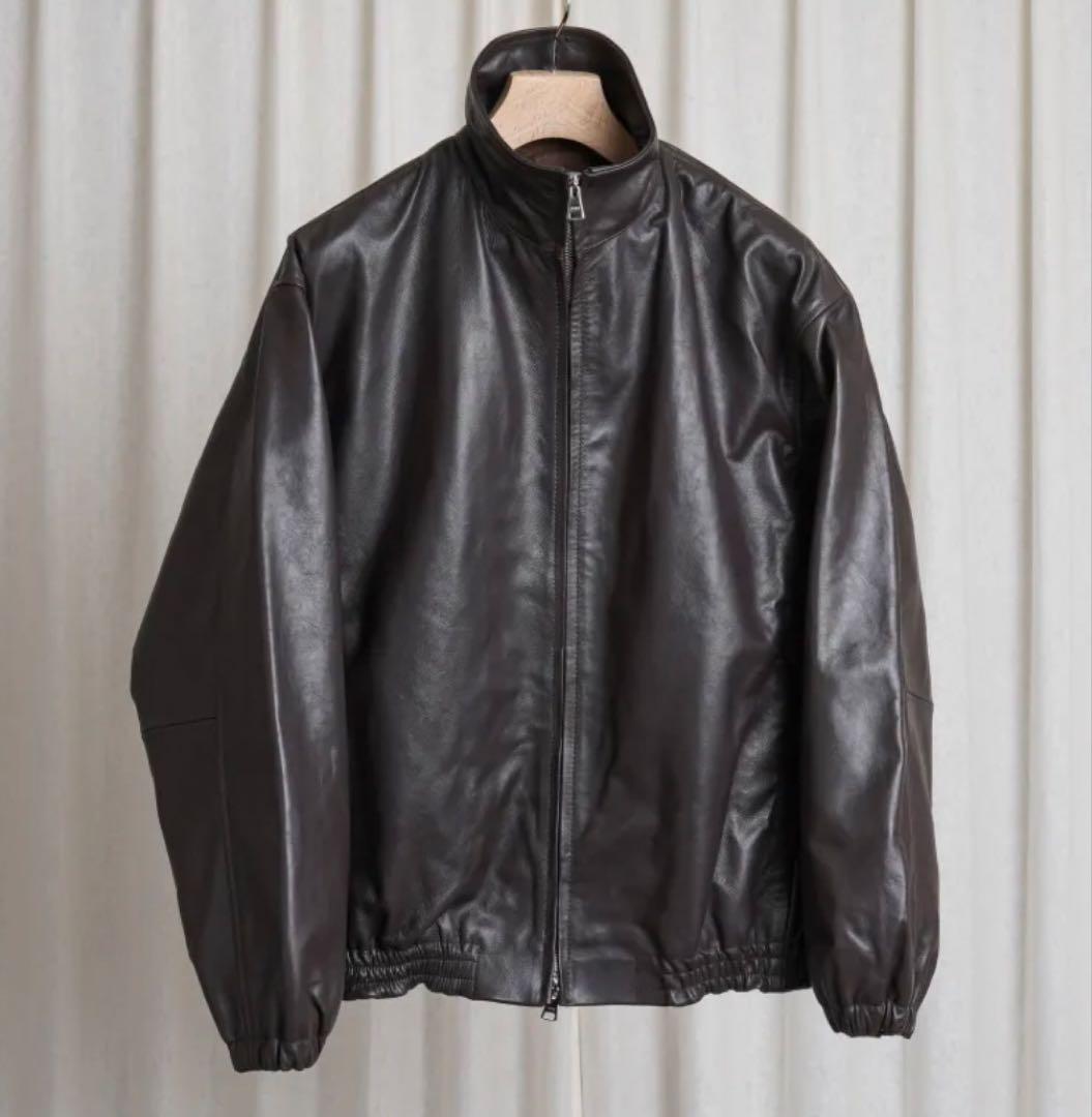 新品 YOKE Carf Leather Truck Jacket ブラウン　1