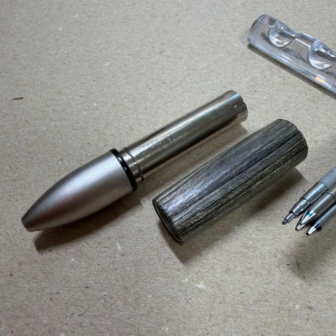 廃盤 LAMY ラミー 4Pen パラジウムコート 多機能 ボールペン 振り子式
