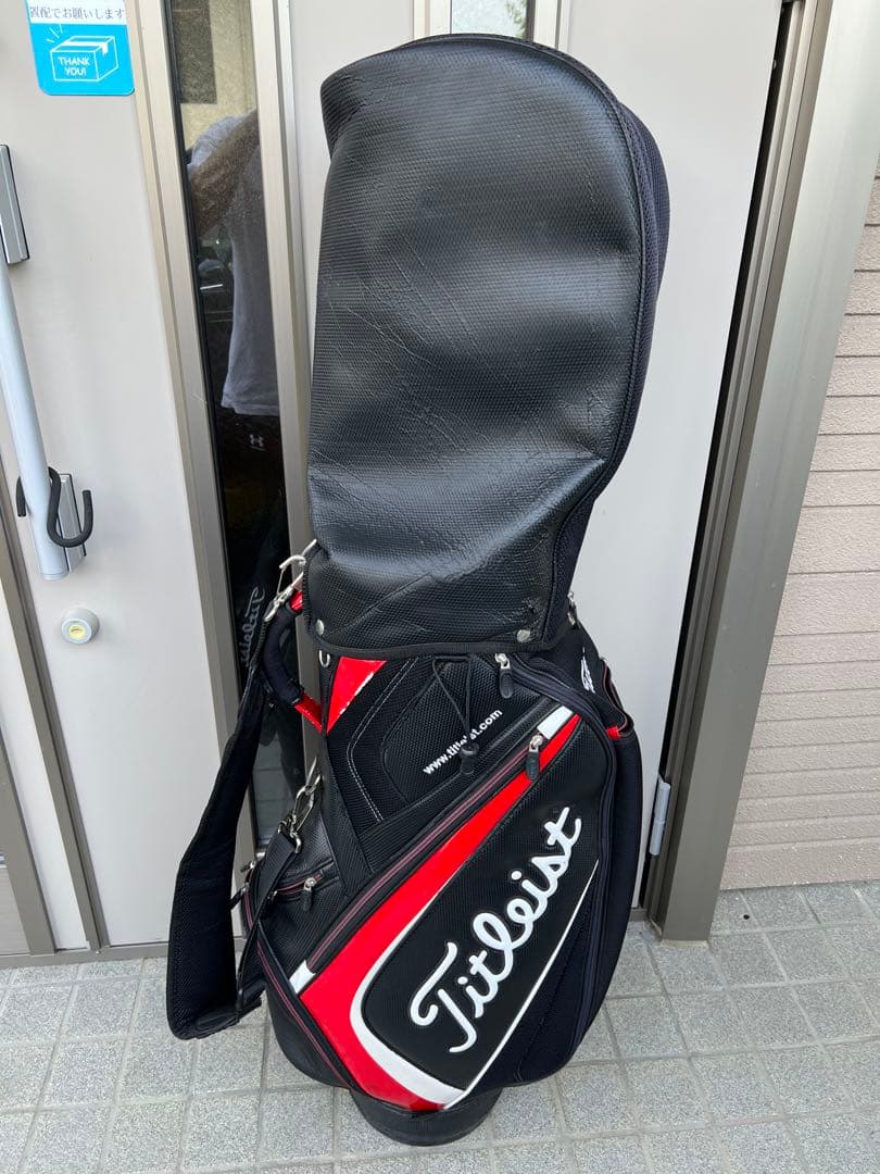 Titleist キャディバッグ 黒赤