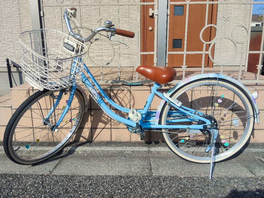 【手渡し限定】美品　ブリヂストン　リコリーナ　ブルー子供用自転車 　内装3段変速