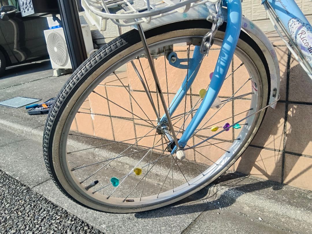 【手渡し限定】美品　ブリヂストン　リコリーナ　ブルー子供用自転車 　内装3段変速