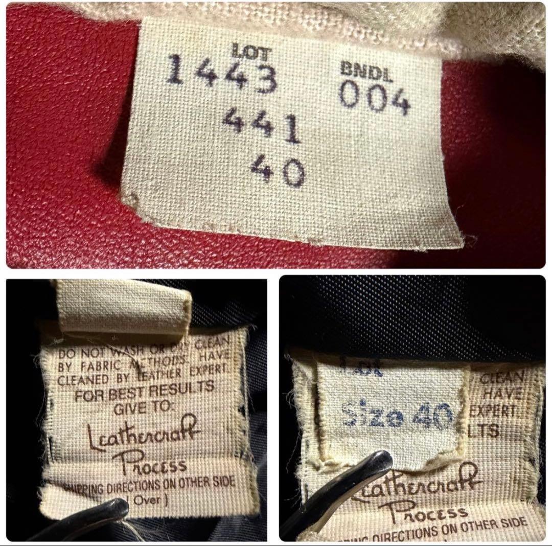 【米国製】schott トラッカージャケット　441 ブラック　40