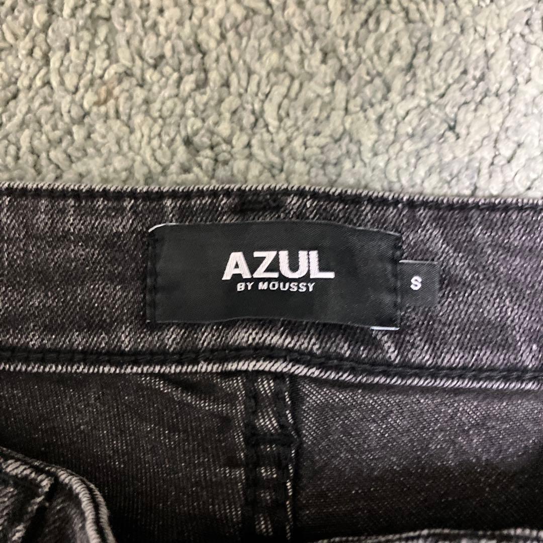 AZUL BY MOUSSY ダメージスキニーデニム S 返品不可