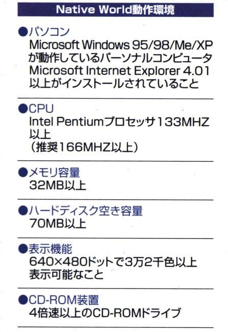 88%オフ！疑似体験型英会話ソフトNative World 教材3点（分売可）