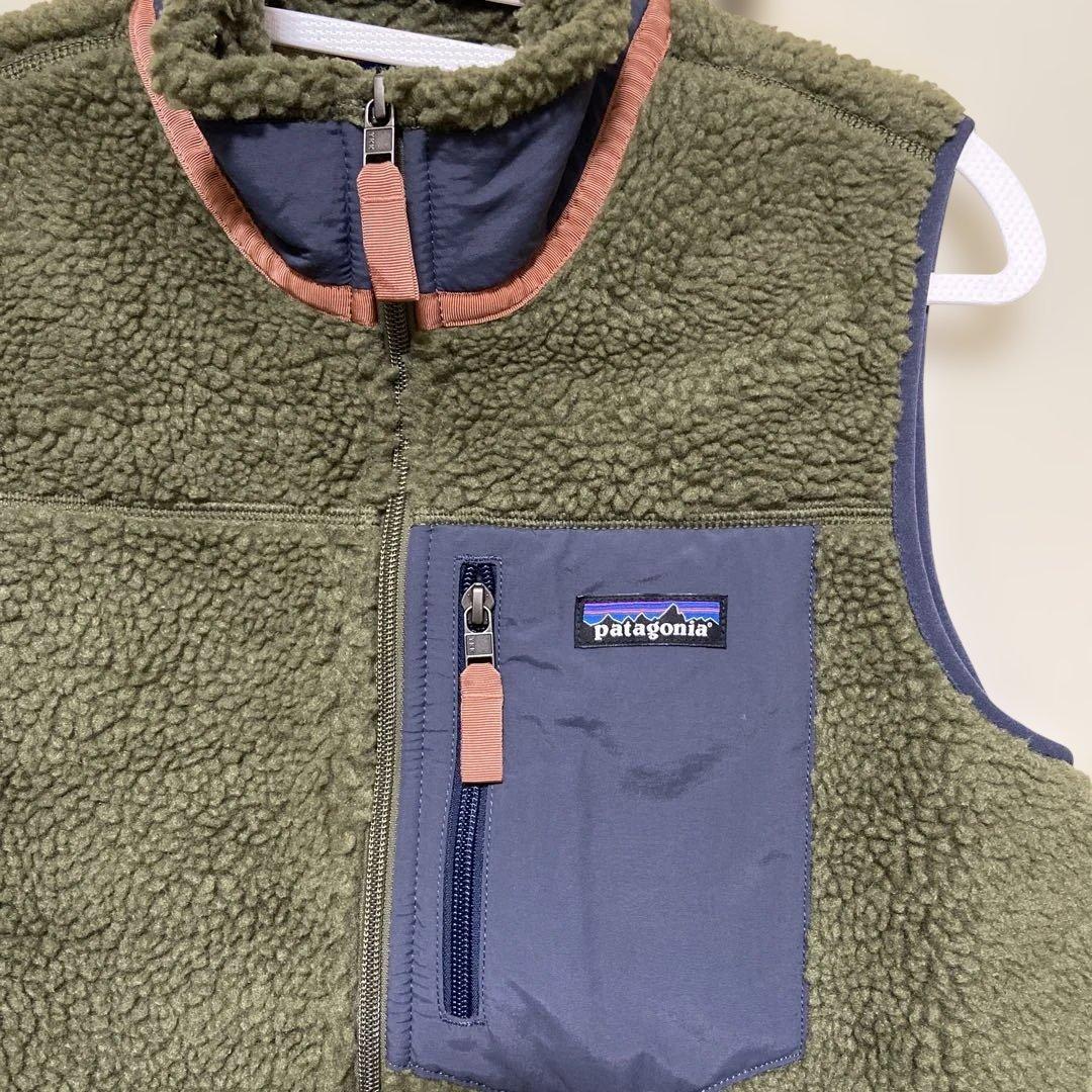 Patagonia フリースベスト オリーブグリーンM
