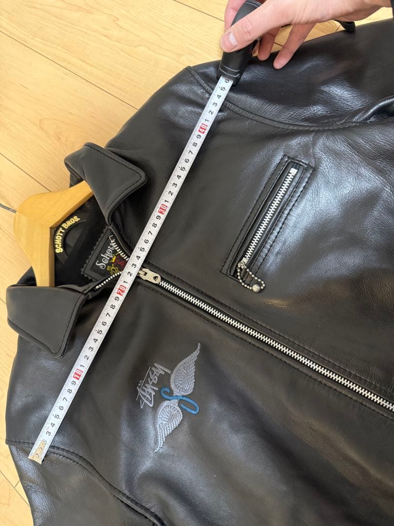 stussy schott レザージャケット
