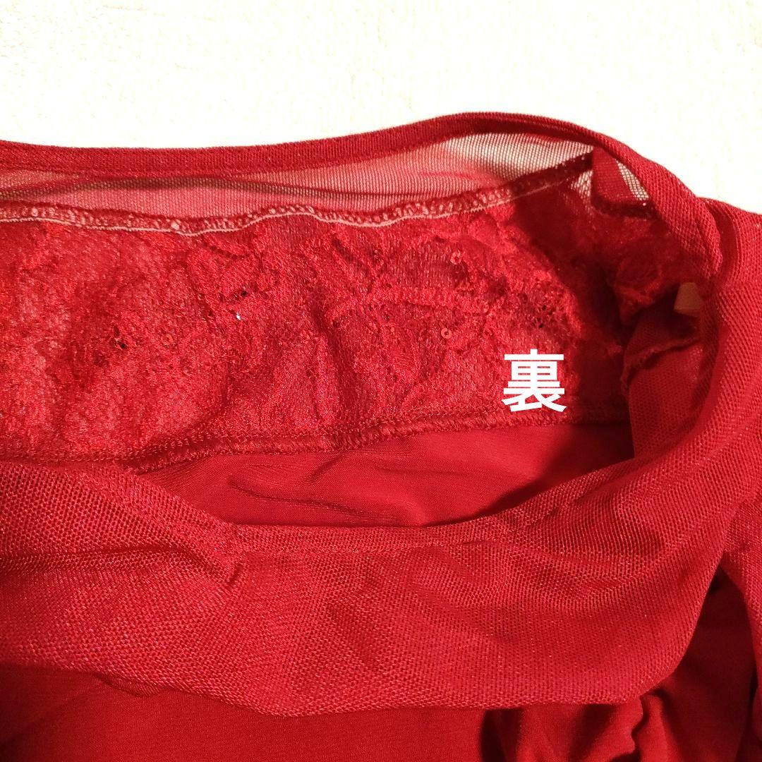お値下げ　チャコット トップス 赤 パーティ M クリスマス お正月 上品