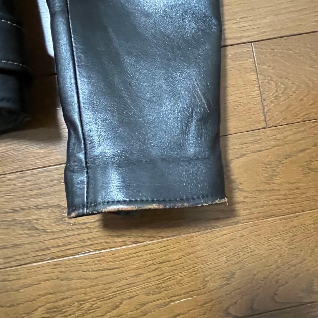 ジャケット・アウター Dry Bones Horse Hide Motorcycle Jacket