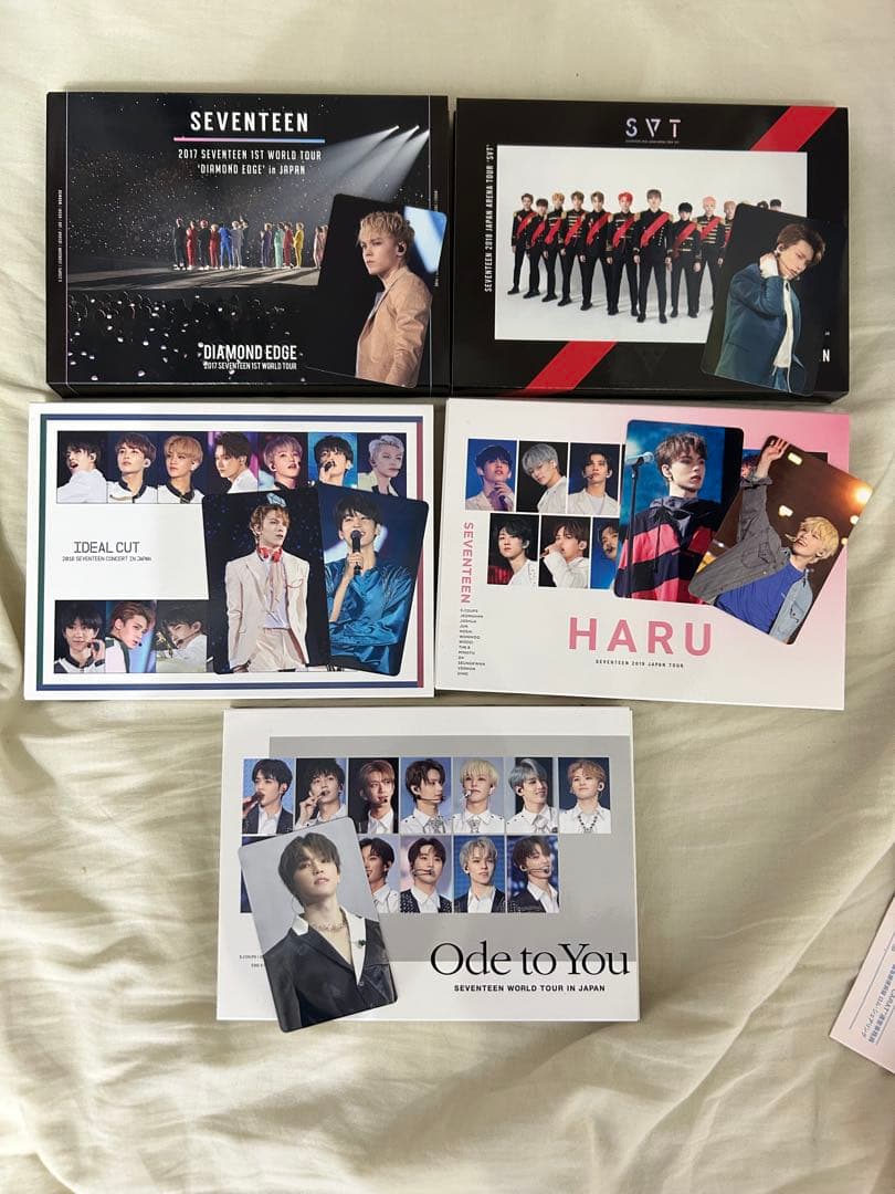 SEVENTEEN ライブDVDセット 5枚組　トレカ付