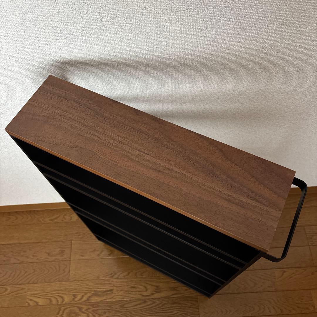 【美品】tower ハンドル付スリムワゴン　ブラック