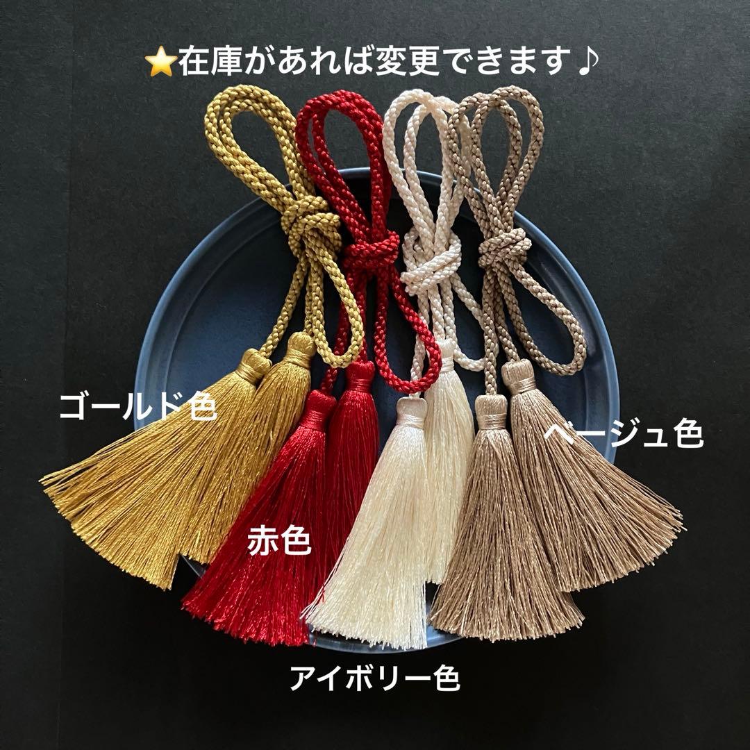 【No.2153 濃赤　白黒 】つまみ細工髪飾り成人式卒業式七五三結婚式前撮り