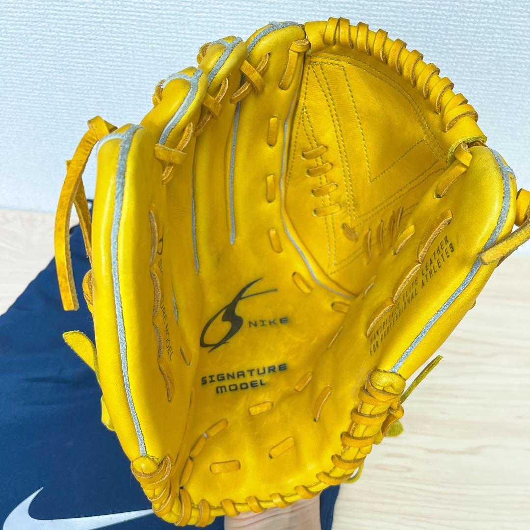 【美品】ダルビッシュ有モデル NIKE（ナイキ）軟式グローブ 投手用 左