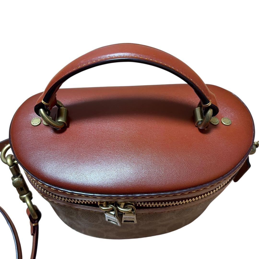 新品級✨COACHコーチシグネチャー バニティ トレイルショルダーバッグ2way
