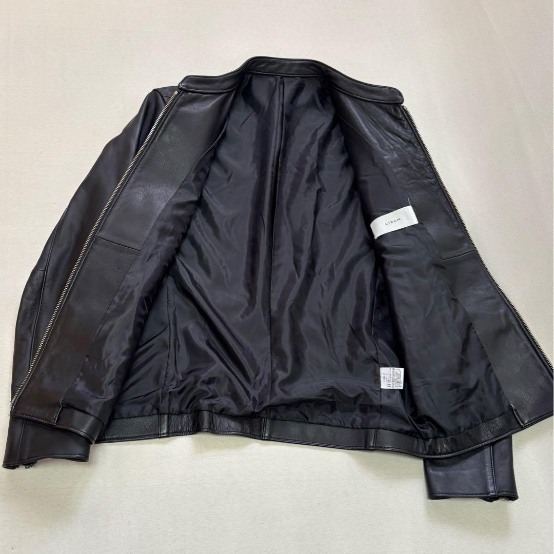 LIDNM リドム 羊革 ラムレザージャケット スタンドカラー L メンズ