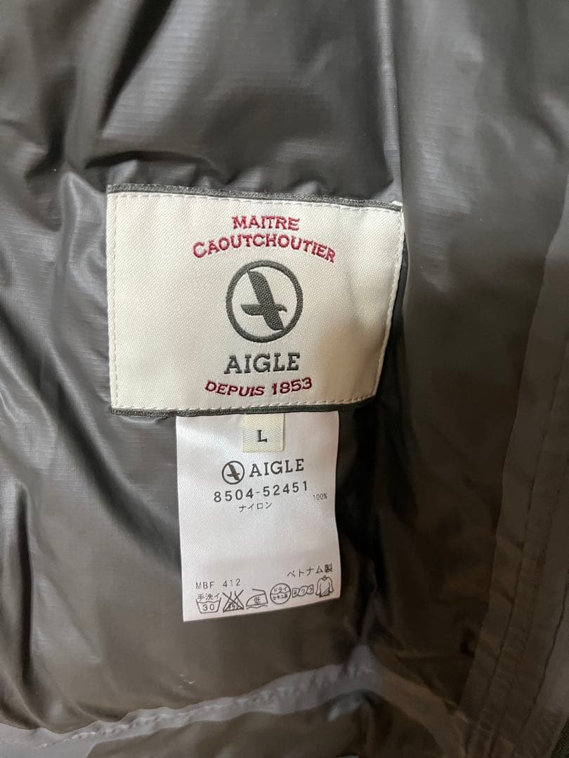 AIGLE アウトドア　レインウェア　 メンズ 上下セット L