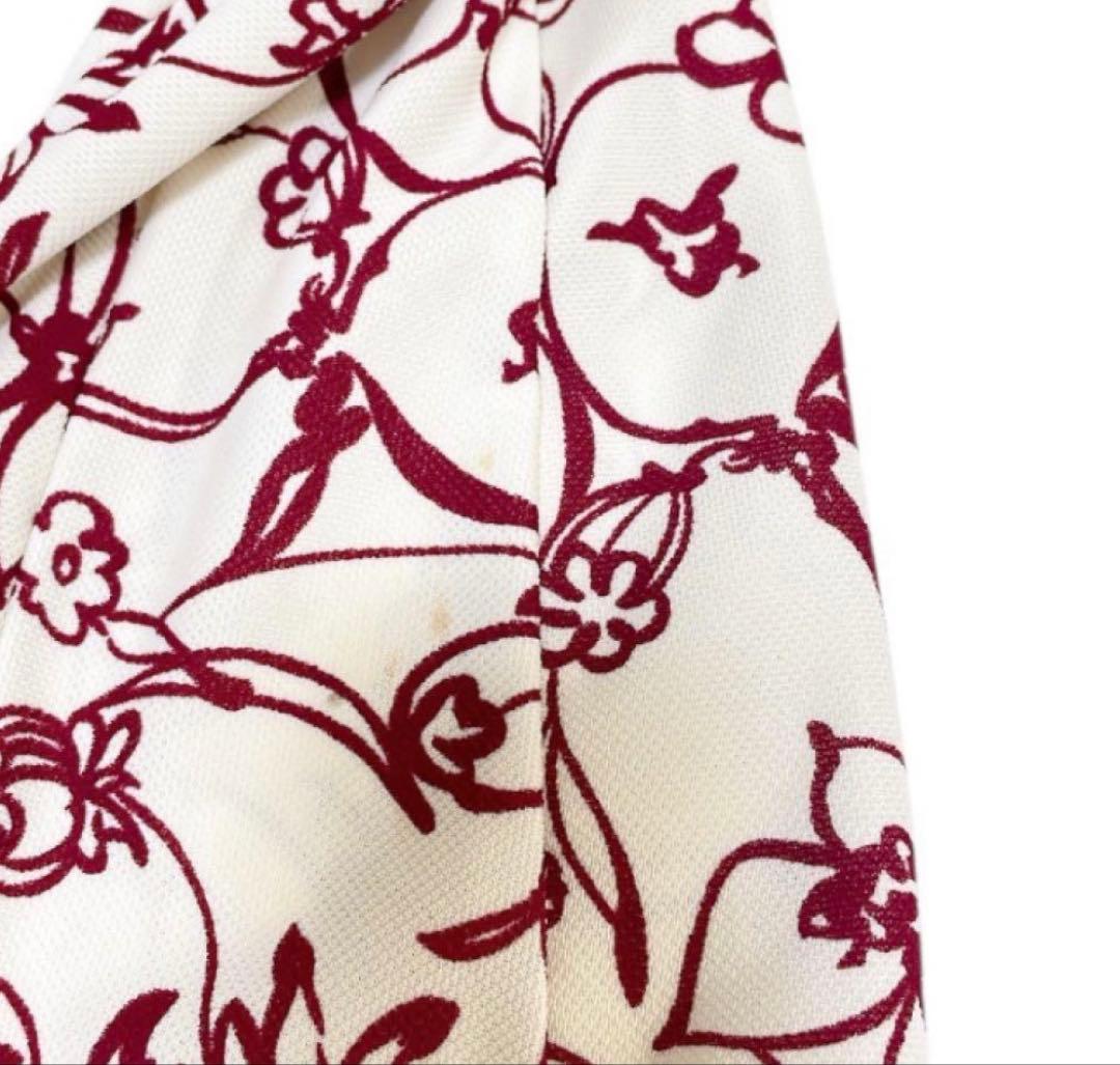 COMME des GARCONS 花柄トリコット長袖シャツ