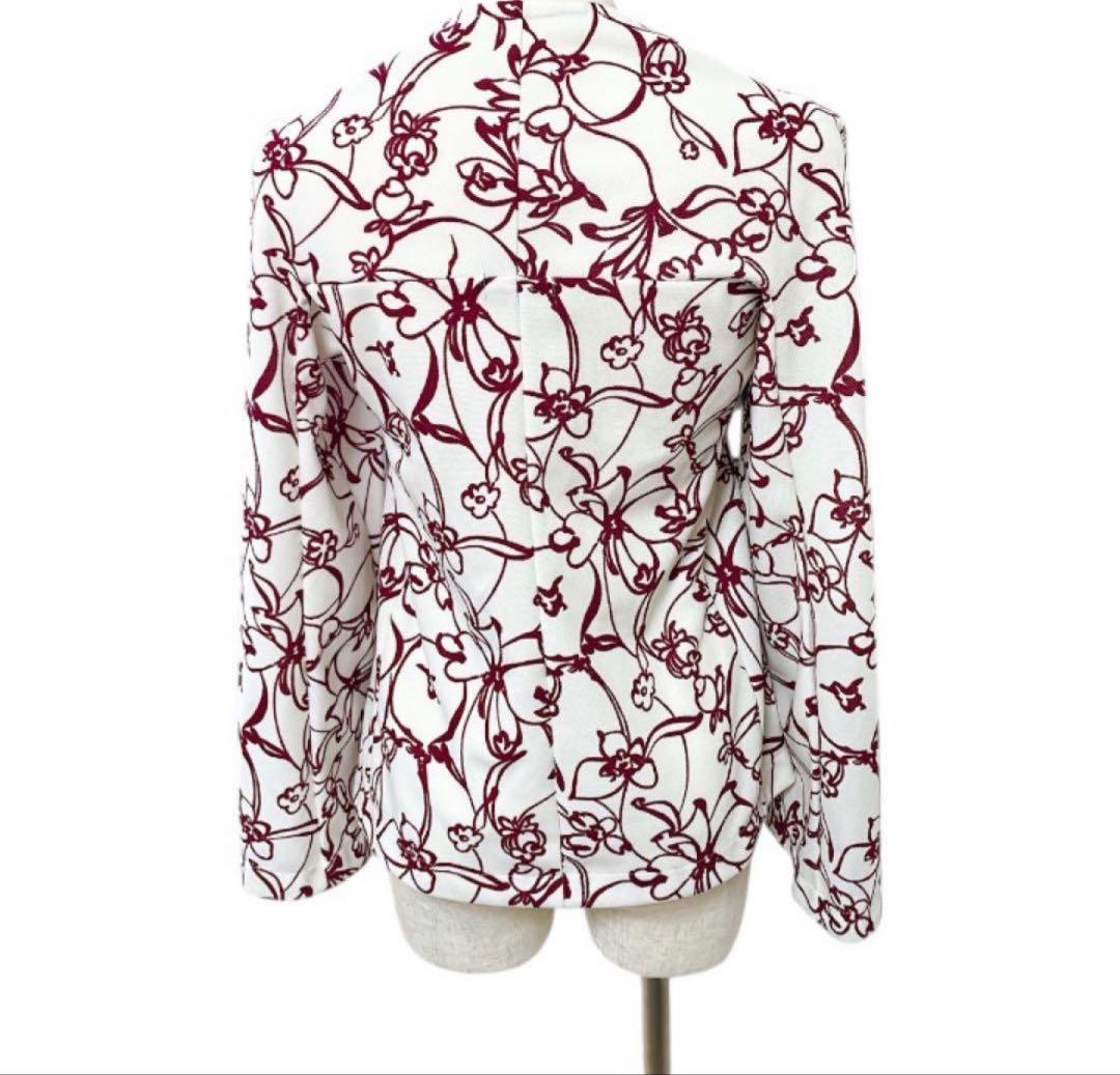 COMME des GARCONS 花柄トリコット長袖シャツ