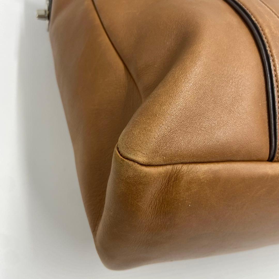 COACH コーチトートバッグ 5128 ブラウン 大容量 A4 レザー