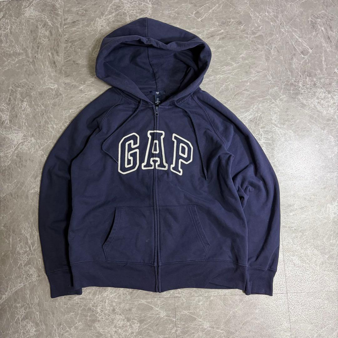 GAP archive 00's ジップパーカー　y2k 短丈　パーカー