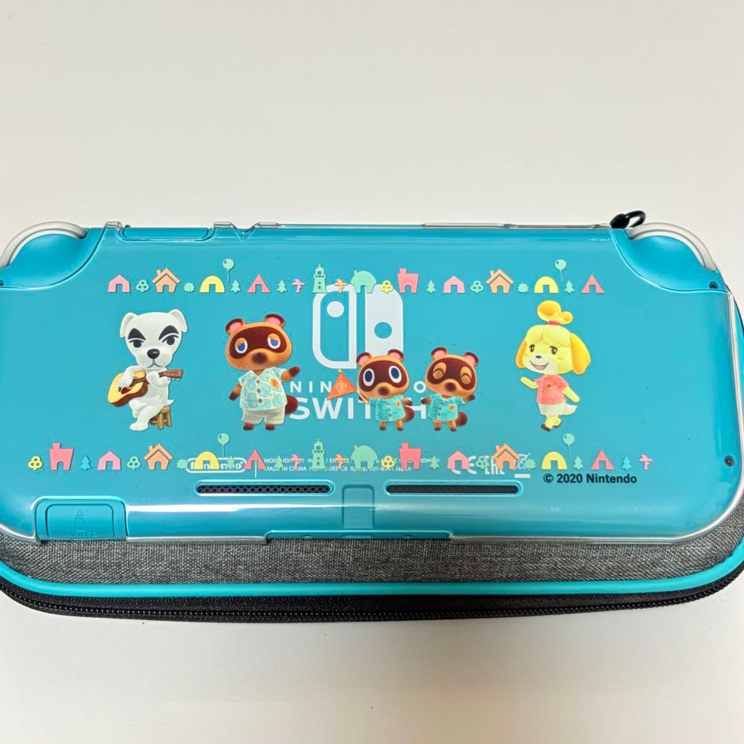 Switch Lite 本体 ターコイズ ハードケース クリアケース 充電器